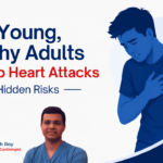 Dr. Bhavesh Roy, Interventional Cardiologist, explaining why young healthy adults develop heart attacks, highlighting hidden cardiovascular risk factors, early warning signs, prevention strategies, and heart health awareness.